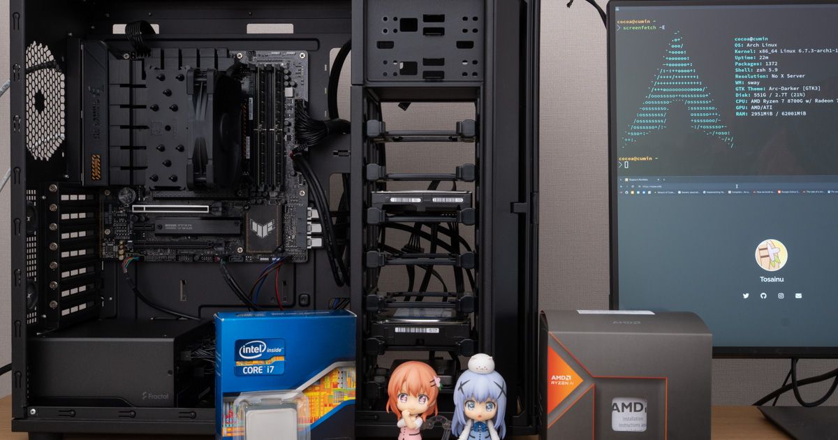 Ryzen 7 8700G + ECC メモリーで組んじゃったヒト | Tosainu Lab